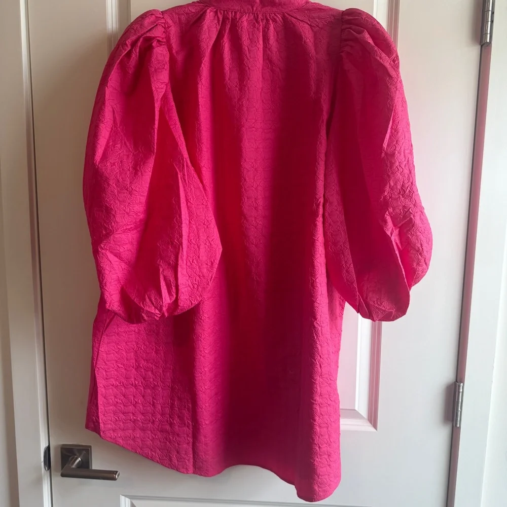 The Idyllic Fuchsia Pink Textured Dress - Picture 4 of 4